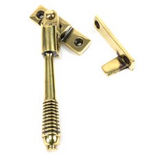 From The Anvil Locking Night Vent Reeded Window Handle Aged Brass