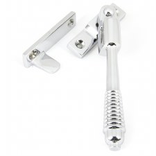 From The Anvil Locking Night Vent Reeded Window Handle Polished Chrome