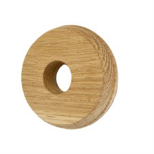 Round Oak Patress for Bell Pushes - Oak