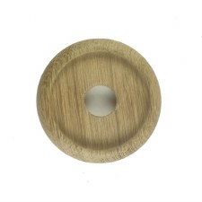 Circular Oak Patress for 3" Bell Pushes