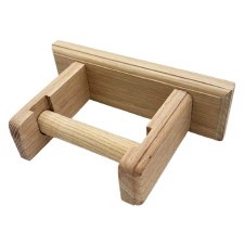 Wall Mounted Oak Toilet Roll Holder CR9025 Wall Mounted Oak Toilet Roll Holder CR9025