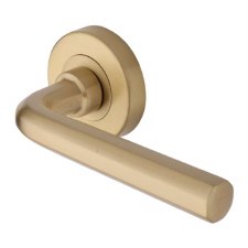 Heritage Octave Door Handle V4545 Satin Brass Heritage Octave Door Handle V4545 Satin Brass