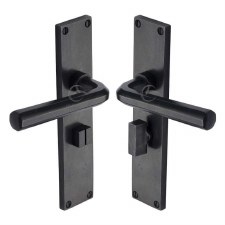 Heritage Octave Bathroom Door Handle RDB45430 Rustic Dark Bronze