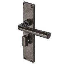 Heritage Octave Bathroom Door Handle RPW45430 Rustic Pewter