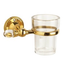 Olive Toothbrush Holder Polished Brass