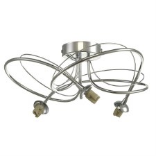 Onawa 3 Light Semi Flush Pendant Polished Chrome