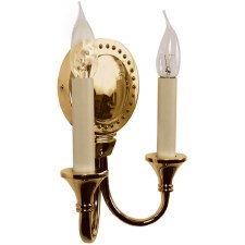 Opera Double Wall Light Polished Brass Unlaquered