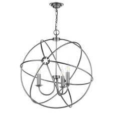 David Hunt Ord 3 Light 600mm Chandelier Aged Silver