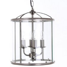 Orly 4 Light Lantern Satin Nickel Orly 4 Light Lantern Satin Nickel