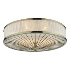 Oslo Flush Ceiling Light Antique Brass