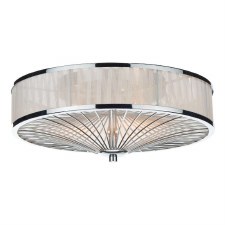 Oslo Flush Ceiling Light Polished Chrome