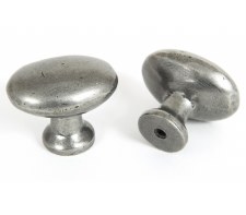 From The Anvil Oval Knob Pewter