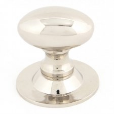 From The Anvil Oval Cabinet Knob Polished Nickel Small