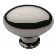 Heritage Oval Cabinet Knob C114 32 Polished Nickel