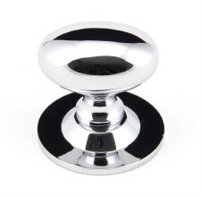 From The Anvil Oval Cabinet Knob Polished Chrome Large