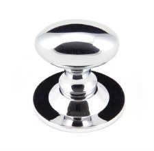From The Anvil Oval Cabinet Knob Polished Chrome Small