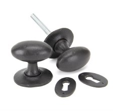 From The Anvil Oval Door Knobs External Beeswax