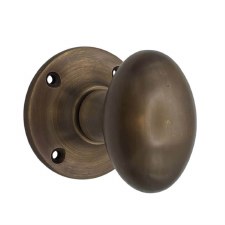 Oval Mortice Knob Antique Brass Oval Mortice Knob Antique Brass