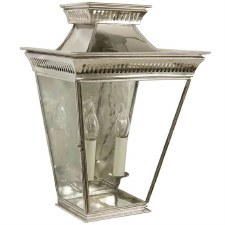 Pagoda Large Flush Outdoor Lantern Nickel