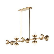 Kichler Palta 10 Light Linear Pendant Champagne Bronze