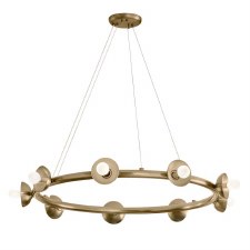 Kichler Palta 9 Light Ring Chandelier Champagne Bronze Kichler Palta 9 Light Ring Chandelier Champagne Bronze