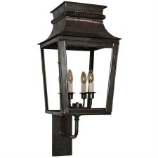 Parisienne Outdoor Wall Light Large Antique Brass