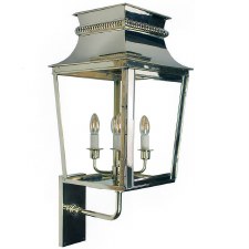 Parisienne Outdoor Wall Light Large Polished Nickel