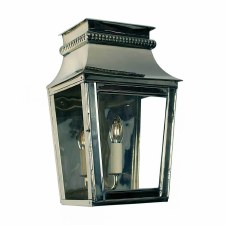 Parisienne Flush Outdoor Wall Light Small Polished Nickel