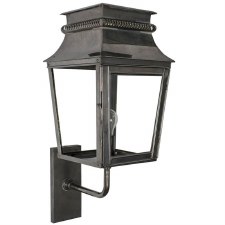 Parisienne Outdoor Wall Light Small Antique Brass