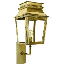 Parisienne Outdoor Wall Light Small Polished Brass Unlacquered