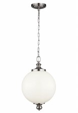Feiss Parkman Large Pendant Brushed Steel