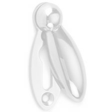 Pear Drop Escutcheon Polished Brass Lacquered Pear Drop Escutcheon Polished Brass Lacquered