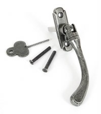 From The Anvil Peardrop Espagnolette Window Handle Pewter