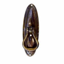 Armac Pedestal Handle Plain Antique Brass