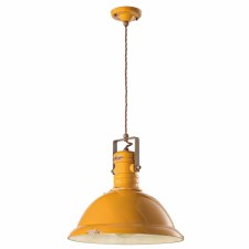 Ferroluce Pendant Ceiling Light C1690 Vintage Giallo