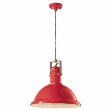 Ferroluce Pendant Ceiling Light C1690 Vintage Rosso