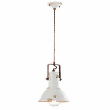 Ferroluce Pendant Ceiling Light C1691 Vintage Bianco