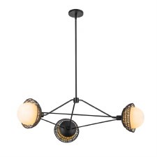 Alora Mood Perth 3 Light Chandelier Matte Black