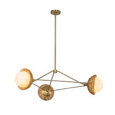 Alora Mood Perth 3 Light Chandelier Brushed Gold
