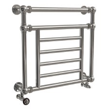 Petwood Heated Towel Rail 800mm Polished Chrome