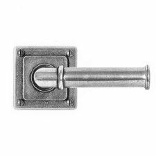 Finesse Wexford Door Handles on Square Rose FD184 Solid Pewter