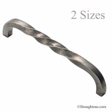 Spiral Solid Pewter Pull Handle