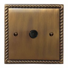 Georgian Flex Outlet Antique Brass Lacquered