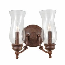 Feiss Pickering Lane Double Wall Light Bronze Feiss Pickering Lane Double Wall Light Bronze
