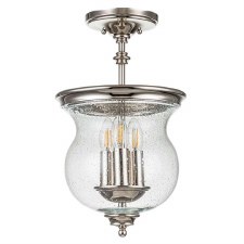 Feiss Pickering Lane Semi Flush Pendant Polished Nickel