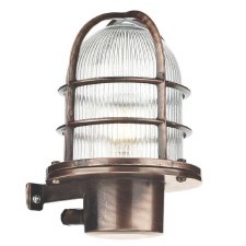 David Hunt Pier Outdoor Wall Light Antique Copper IP64