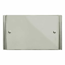 Plaza Double Blank Plate Polished Nickel