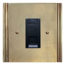 Plaza Telephone Socket Secondary Antique Satin Brass