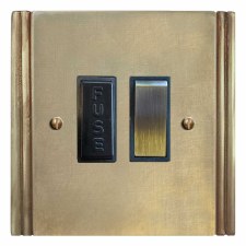 Plaza Switched Fused Spur Antique Satin Brass