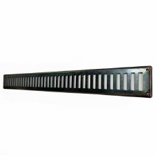 Plain Slotted Air Vent With Bevel Edge 24" x 2.5" Oil Rubbed Bronze